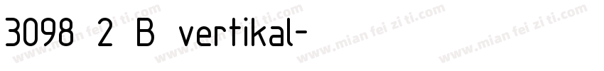 3098 2 B vertikal字体转换